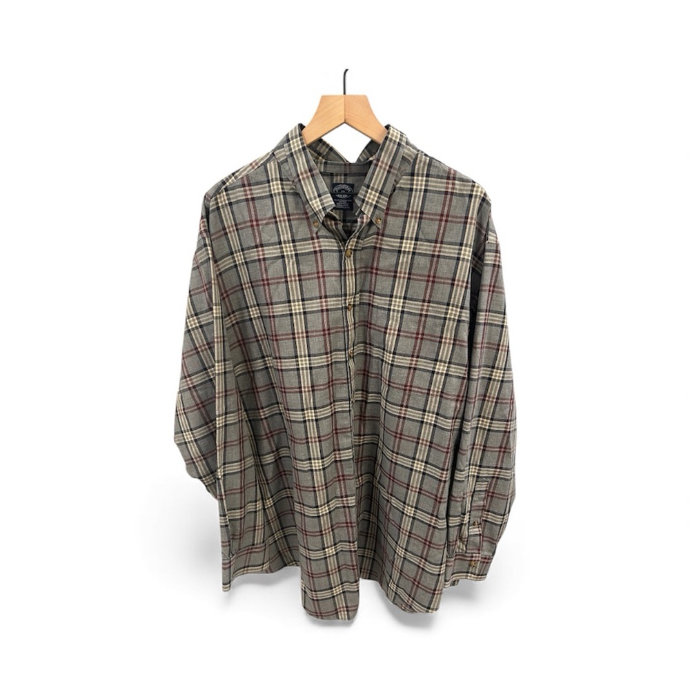 Brooks Brothers Men’s 2XL Plaid Casual Button-Up Shirt